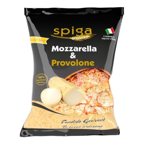 provolone y mozzarella