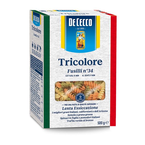 Fusilli-Tricolore-nº34-De-Cecco-12x500gr Fusilli Tricolore Cecco