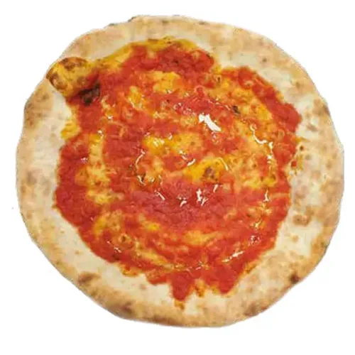 Base de pizza con tomate